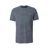 Lyle & Scott Majica Breton mornarska/bela