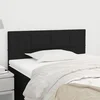 Vidaxl vidaXL Vzglavje postelje črno 100x5x78/88 cm blago