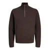 JACK & JONES Pulover JPRBlamilano temno rjava