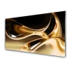 tulup.si Slika na steklu Zlato abstract art art 120x60 cm 4 obešalnika