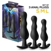 AfterDark Camber Set of 3 Anal Plugs Black