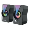 Microlab B25 Set zvučnika, 2x3W, USB, 3.5mm, RGB, Crni