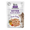 Brit Care Cat Fillets in Gravy Kitten Tend.Turkey 85g