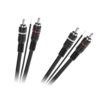 LP kabel 2 x rca - 2 x rca z nadzornim kablom