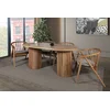 Hanah Home Trpezarijski sto i stolice Riva Masa T, 170x90x75 cm, 4 stolice Table, Smeđi