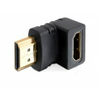 Adapter HDMI M - HDMI Ž 19-pin kotni 90° Delock