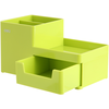 STONI ORGANIZER OD ABS PLASTIKE, 1 FIOKA, 3 ODELJKA - ZELENI