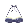 LASCANA Bikini zgornji del modra / rumena / bela