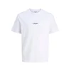 JACK & JONES Majica JJESOHO črna/bela