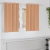 Zavjese za blackout s prstenovima 2 pcs Svijetlosmeđa