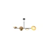 Endon 92036 - Luster na sajli RUFFLE 4xG9/3W/230V mesing/crna
