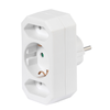 VIVANCO 3-vticni Schuko / Euro adapter
