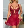 NEGLIŽE Phoebe Red - rdeče čipkasto perilo
