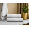 Ljubki dom Komplet brisač CARRARA, 1 kos 60x100 cm in 1 kos 40x55 cm, 100 % bombaž, bela
