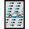 HEEL TREAD Poster Peugeot 205 T16 Rally 50X70cm