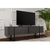 HANAH HOME Polica za TV Serenity Anthracite Black