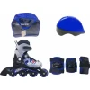 Roleri PW-116A GOAL Plavi set kaciga I štitnici PVC ABEC5 S(30-33) ACTION