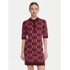 PINKO Pletena obleka Nothing 106039 A2YD Bordo rdeča Regular Fit