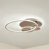 Lucande LED stropna svetilka Circulo, kavno rjava, CCT, z možnostjo zatemnitve - Dnevna soba/jedilnica - Sodobni - rjava, bela - Kovina