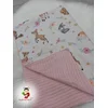 Bubamara037 Pokrivač za bebe Bambi, Belo-Roze