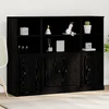 Highboard Crni hrast 132 x 35,5 x 103,5 cm Konstruirano drvo