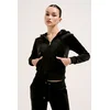 Juicy Couture Ženski duks sa kapuljačom Robertson, Crni