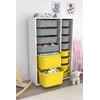HANAH HOME Višenamenska polica Rine 2D4K8U White Grey Yellow