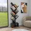 Hanah Home polica za knjige Erine, 40 cm, antracit