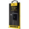 A-CM-VGAF-01 Gembird USB Type-C to VGA adapter cable, 15 cm, black