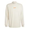 ADIDAS ORIGINALS Majica Mock Neck Q1 ecru/temno oranžna