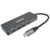 PREMIUMCORD Razdelilnik USB-C na 4x USB 3.2 Type-C, 5G SuperSpeed, aluminij