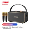 Saida Bluetooth karaoke zvučnik sa 2 mikrofona K18, USB, Crni