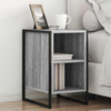 Noćni ormarić 2 pcs Siva Sonoma 39.5 x 30 x 50 cm