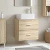 Umivaonik s policom Hrast sonoma 53 x 34,5 x 63 cm
