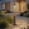 Lindby LED-svetilka Fjorya, višina 60 cm, rjava, IP65 - Sodobni - rjava, bela - Aluminij