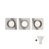Philips -KOMPLET 3x LED RGBW prigušiva ugradna svetiljka DONEGAL 3xGU10/4,8W/230V+DO