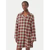 Polo Ralph Lauren Nočna srajca 4P0559 Rjava Relaxed Fit