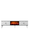 Hanah Home HANAH HOME Varna Fireplace - White, Anthracite TV omarica, (20870475)