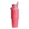 Wide Straw water bottle, stainless steel, 950 ml, Popstar Pink - Hyd
