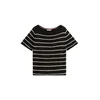 TOMMY HILFIGER Pulover črna/bela