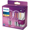 Philips 2 paketa LED E27 Normal 4,3 W (40 W) prozorna 470 lm