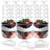 hurtnet PVC Skodelice za desert + žlica 200ml 10 kos
