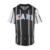 Karl Kani Srajca KM241-040-2 svetlo modra / pastelno oranžna / črna / bela