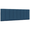 shumee vidaXL Vzglavna stranica modra 140 cm blago