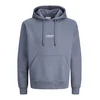 JACK & JONES Majica JJESOHO bazaltno siva / bela