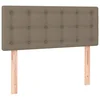 Vidaxl Posteljno vzglavje taupe 100x5x78/88 cm blago