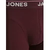 JACK & JONES Boksarice  siva / vinsko rdeča / črna