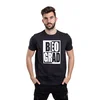 011Shop Muška majica kratkih rukava Beo-grad, Crna