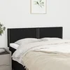 Vidaxl vidaXL Vzglavja za posteljo, 2 kosa, črna, 72x5x78/88 cm, blago