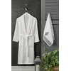 Lessentiel Maison Set bademantil i peškir Cora, 45x85 cm, Bijeli
